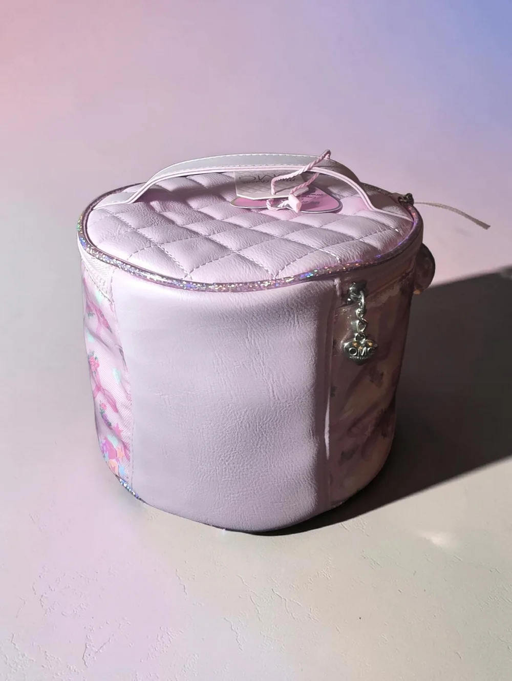 Nwt Miss Gwen Makeup Bag Trio Set - Glitter Bow Design